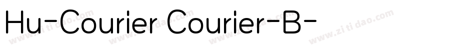 Hu-Courier Courier-B字体转换